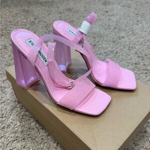 Steve Madden Light Pink Block Heels